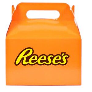 Candy Theme Happy Birthday Gabel Favor Boxes Orange Gift Boxes 12 Pack